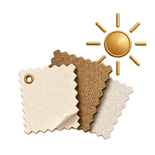 Tejidos elegidos según tu nivel de luz